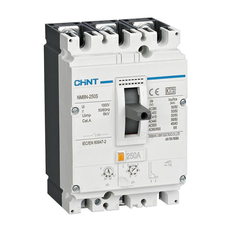 Выключатель автоматический защиты двигателя 3п 180А 36кА NM8N-250C M (R) CHINT 271423