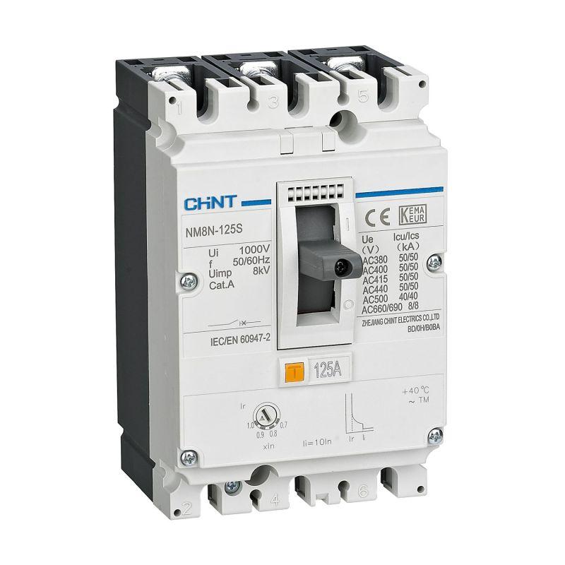 Выключатель автоматический защиты двигателя 3п 100А 150кА NM8N-125R M (R) CHINT 271879