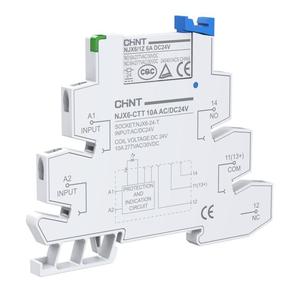 Реле интерфейсное NJX6-CTL 6А AC/DC 24В в сборе винтов. зажим (R) CHINT 525385