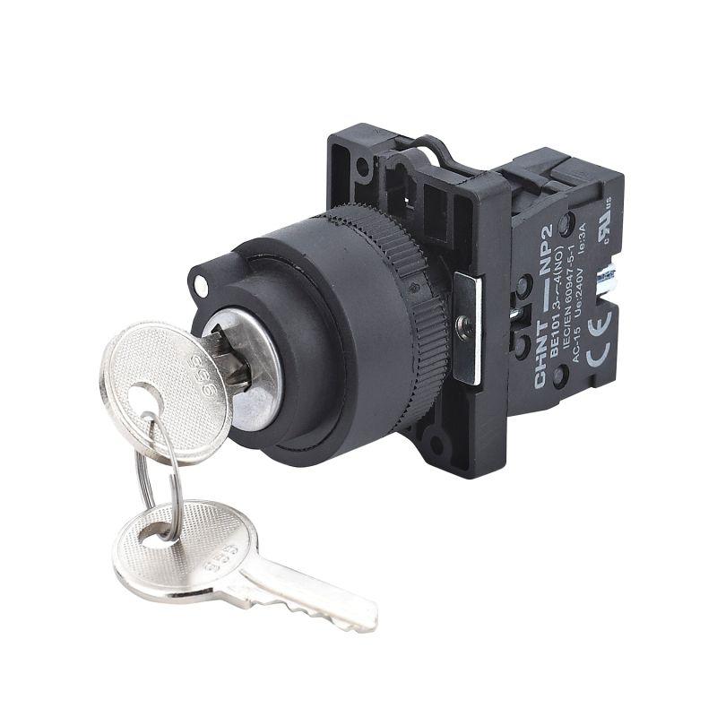 Переключатель NP2-EG21 2 положения фиксацией 1НО IP40 (R) CHINT 574102