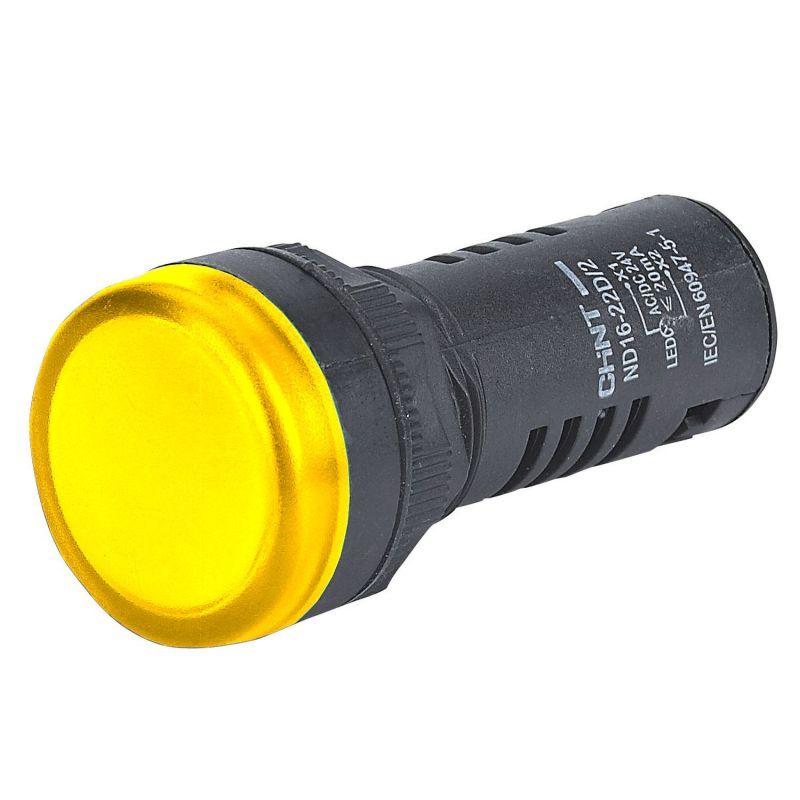 Индикатор ND16-22D/4 IP40 AC 110В встроен. конденсатор (R) желт. CHINT 592654