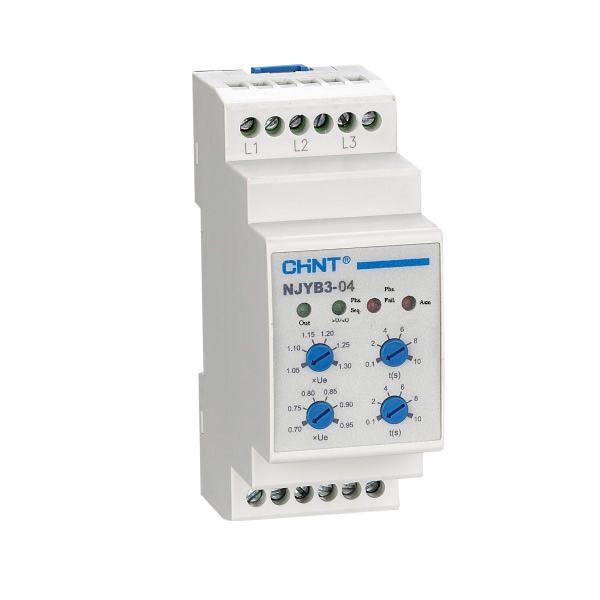 Реле контроля фаз NJYB3-8P (+PTC) 380В AC (R) CHINT 697041