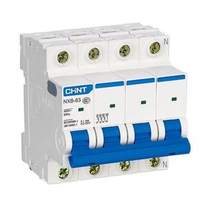 Выключатель автоматический модульный 4п D 16А 10кА NXB-63H (R) CHINT 813923