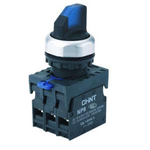 Переключатель с подсветкой NP8-10XD/226 2 полож. самовозв. син. AC/DC 24В(LED) 1НО IP65 (R) CHINT 578800