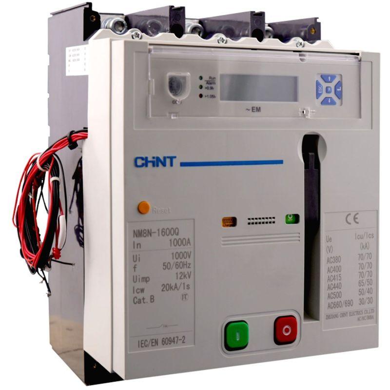 Выключатель автоматический 3п 800А 70кА NM8N-1600Q EM с электр. расцеп. LCD МП 400 AC (R) CHINT 263326