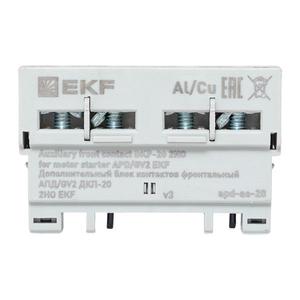 Блок контактов фронтальный дополнительный АПД/GV2 ДКП-20 2НО EKF apd-ae-20