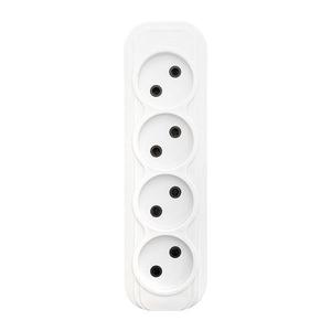 Колодка удлинителя 4-м без заземл. 10А Эксперт 2.2кВт EKF AKB10-4