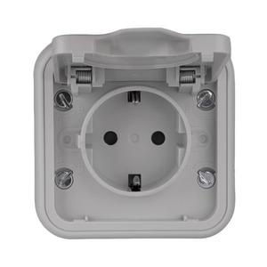 Розетка 1-м ОП Бронто 16А IP55 винтов. клеммы сер. EKF BT1-SOG-111