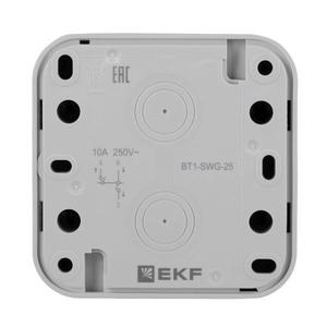 Выключатель для жалюзи ОП Бронто винтовые клеммы сер. EKF BT1-SWG-25