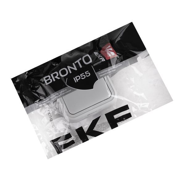 Розетка 1-м СП Бронто 16А IP55 винтов. клеммы сер. EKF BT2-SOG-111