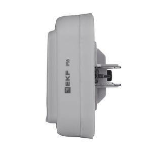 Розетка 1-м СП Бронто 16А IP55 винтов. клеммы сер. EKF BT2-SOG-111