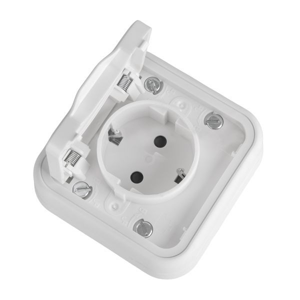 Розетка 1-м СП Бронто 16А IP55 винтов. клеммы бел. EKF BT2-SOW-111