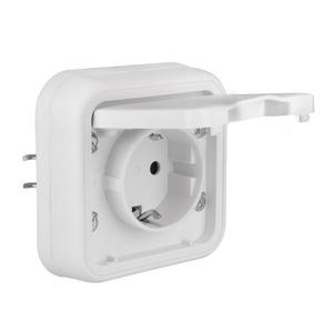 Розетка 1-м СП Бронто 16А IP55 винтов. клеммы бел. EKF BT2-SOW-111