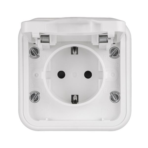 Розетка 1-м СП Бронто 16А IP55 винтов. клеммы бел. EKF BT2-SOW-111