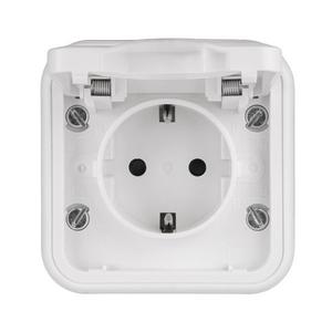 Розетка 1-м СП Бронто 16А IP55 винтов. клеммы бел. EKF BT2-SOW-111