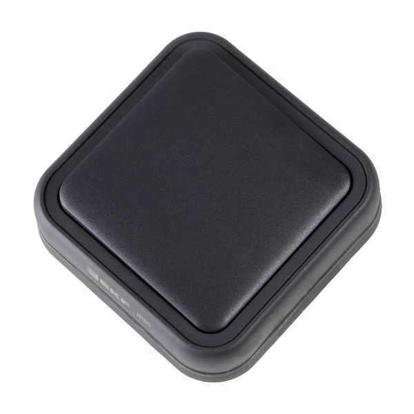 Выключатель 1-кл. СП Бронто 10А IP55 автоматические клеммы антрацит EKF BT2-SWA-10