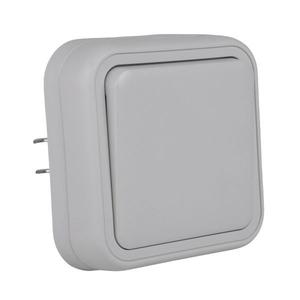 Выключатель 1-кл. СП Бронто 10А IP55 автоматические клеммы сер. EKF BT2-SWG-10