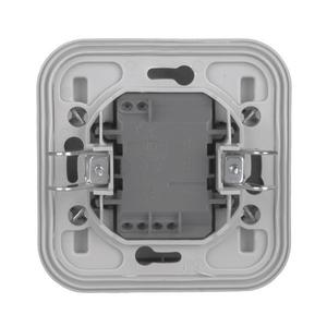 Выключатель 1-кл. СП Бронто 10А IP55 автоматические клеммы сер. EKF BT2-SWG-10