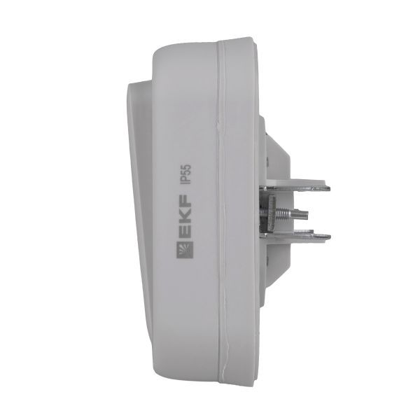 Выключатель 1-кл. СП Бронто 10А IP55 автоматические клеммы сер. EKF BT2-SWG-10