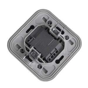 Выключатель 1-кл. СП Бронто 10А IP55 автоматические клеммы сер. EKF BT2-SWG-10
