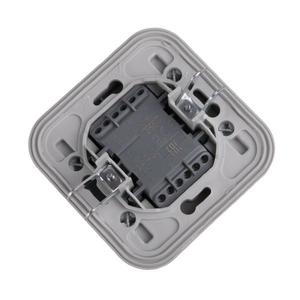 Выключатель проходной 2-кл. СП Бронто 10А IP55 автоматические клеммы сер. EKF BT2-SWG-21