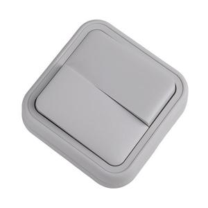 Выключатель проходной 2-кл. СП Бронто 10А IP55 автоматические клеммы сер. EKF BT2-SWG-21