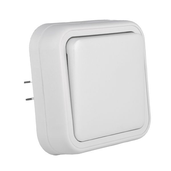 Выключатель проходной 1-кл. СП Бронто 10А IP55 автоматические клеммы бел. EKF BT2-SWW-11