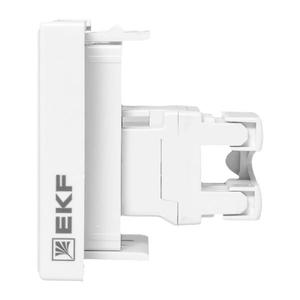 Розетка RJ45 категории 6 (ширина 2 модуля) EKF E2MK016-135-10