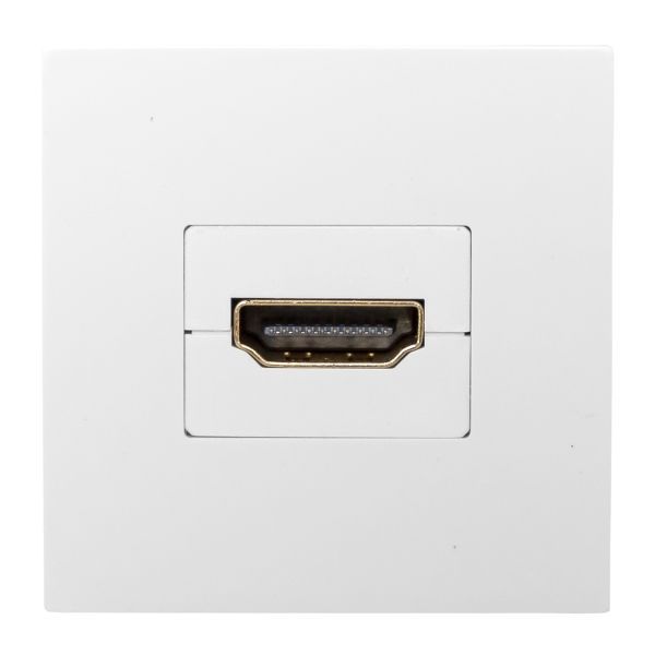 Розетка HDMI 1-м СП 2мод. без индикатора бел. EKF E2MR-21HDMI-10