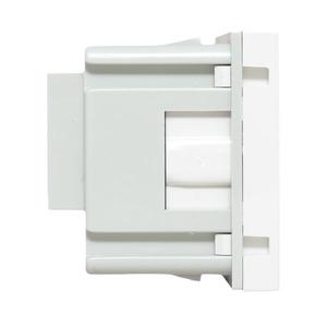 Розетка 1-м 2мод. C-Line РКС-20-30-П 45х45 с заземл. бел. EKF E2MR16-028-10