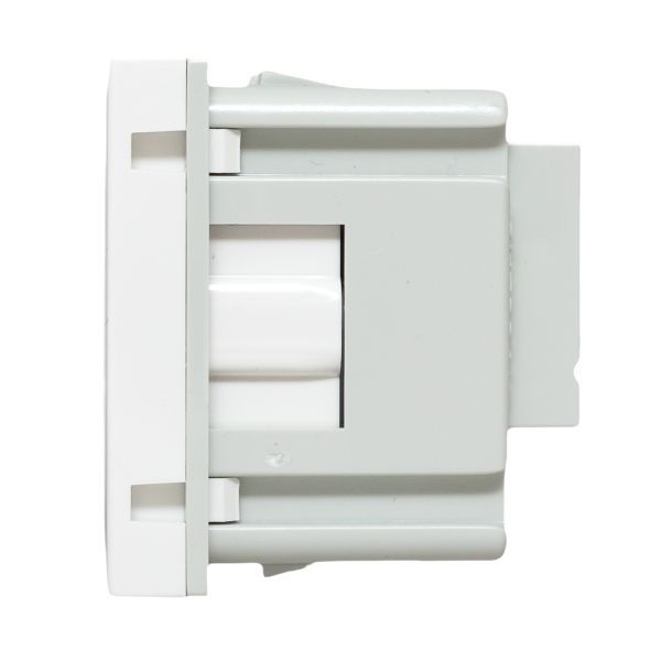 Розетка 1-м 2мод. C-Line РКС-20-30-П 45х45 с заземл. бел. EKF E2MR16-028-10