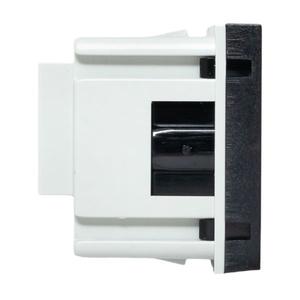 Розетка 45х45 с зазем. с защ. шторками 90град. черн. матов. EKF E2MR16-028-30