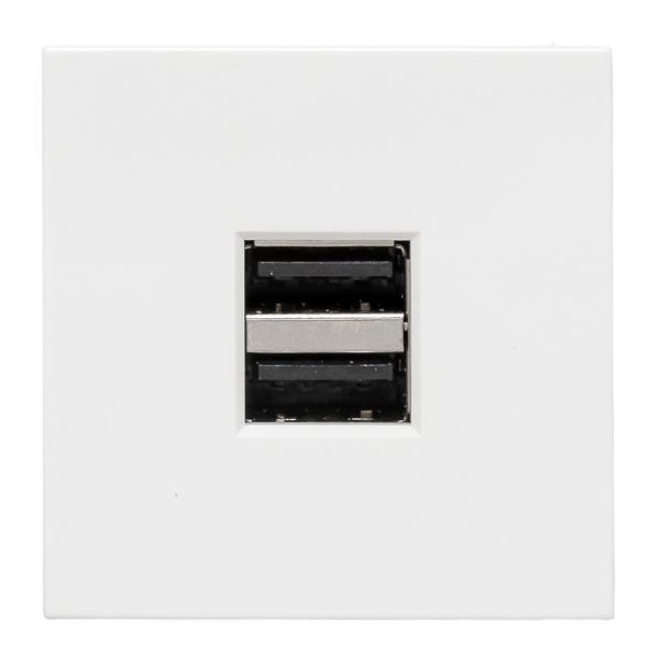 Розетка USB сила тока 2.1А (2 гнезда) без индикатора EKF E2MR2-20USB-10