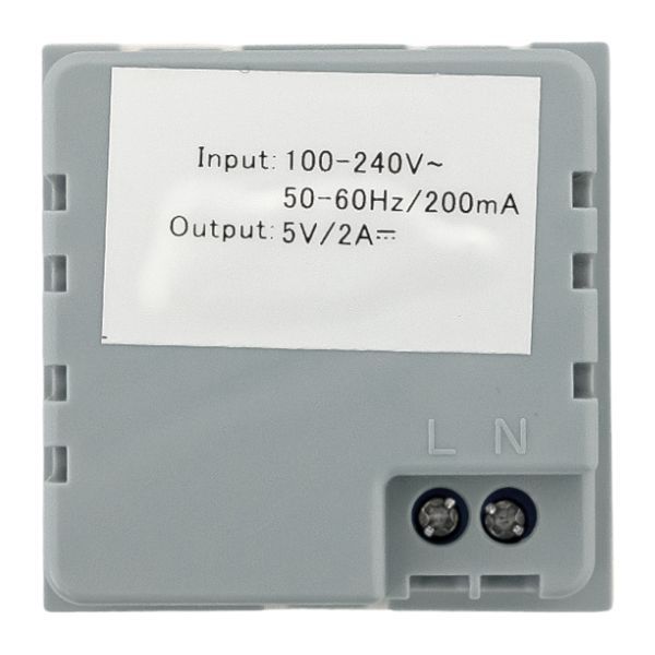 Розетка USB сила тока 2.1А (2 гнезда) без индикатора EKF E2MR2-20USB-10