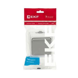 Выключатель 1-кл. ОП Мурманск 10А IP54 сер. EKF EFV10-021-30-54