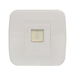 Розетка компьютерная 1-м ОП Минск RJ45 1А 120В бел. Basic EKF EGK01-035-10
