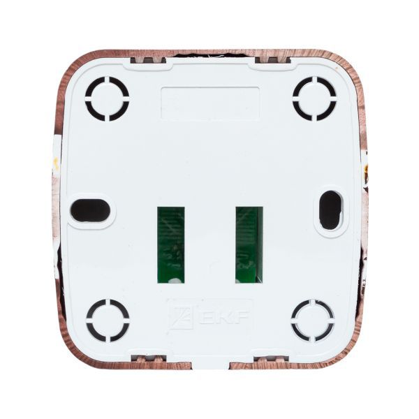 Розетка компьютерная 1-м ОП Минск RJ45 1А 120В темн. дерево EKF EGK01-035-40