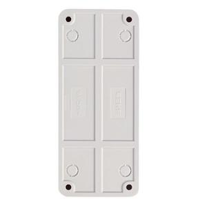 Розетка 3-м ОП Рим 10А IP20 без заземл. бел. EKF ENR10-202-10