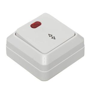 Переключатель проходной 1-кл. ОП Рим 10А IP20 с индикатором бел. EKF ENV10-125-10