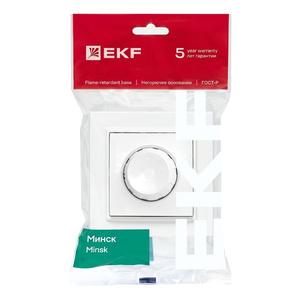 Светорегулятор СП Минск 600Вт 220В бел. Basic EKF ERD06-101-10