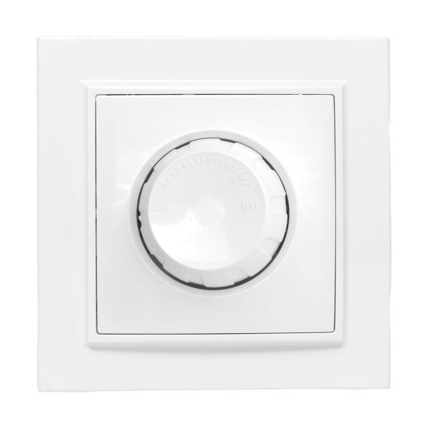 Светорегулятор СП Минск 600Вт 220В бел. Basic EKF ERD06-101-10