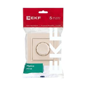 Светорегулятор СП Минск 600Вт 220В беж. EKF ERD06-101-20