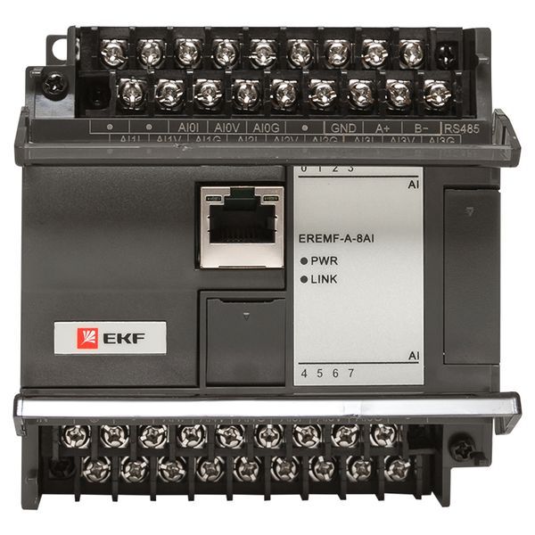 Модуль аналогового ввода EREMF 8 PRO-Logic (без поверки) EKF EREMF-A-8AI