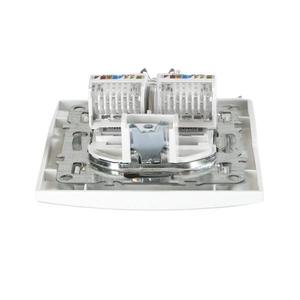Розетка компьютерная 2-м СП Минск RJ45 бел. EKF ERK02-035-10