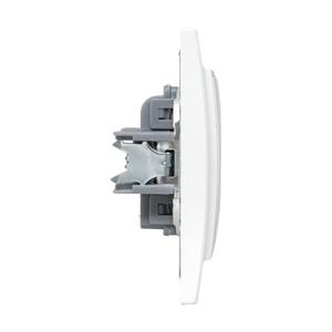 Розетка 1-м СП Минск 16А IP20 с заземл. защ. шторки с крышкой бел. Basic EKF ERR16-029-100