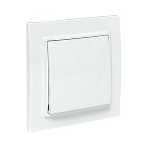 Выключатель 1-кл. СП Минск 10А IP20 бел. Basic EKF ERV10-021-10