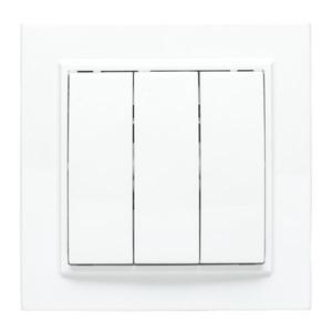 Выключатель 3-кл. СП Минск 10А IP20 бел. Basic EKF ERV10-024-10