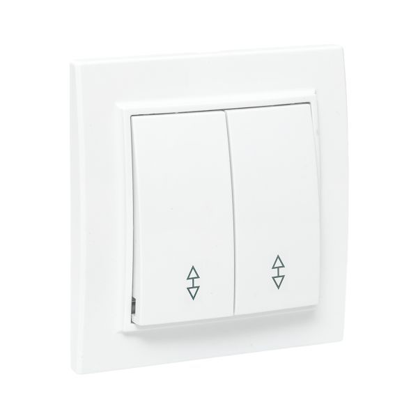 Переключатель проходной 2-кл. СП Минск 10А IP20 бел. Basic EKF ERV10-027-10