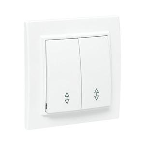 Переключатель проходной 2-кл. СП Минск 10А IP20 бел. Basic EKF ERV10-027-10