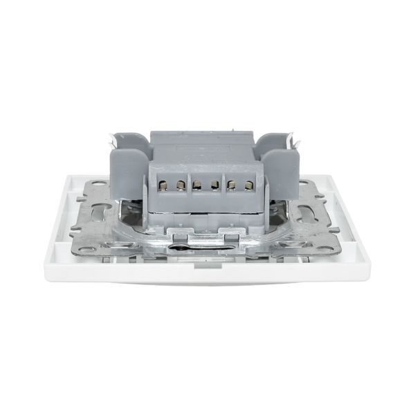 Переключатель проходной 2-кл. СП Минск 10А IP20 бел. Basic EKF ERV10-027-10